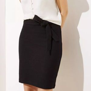 LOFT tie waist pencil skirt